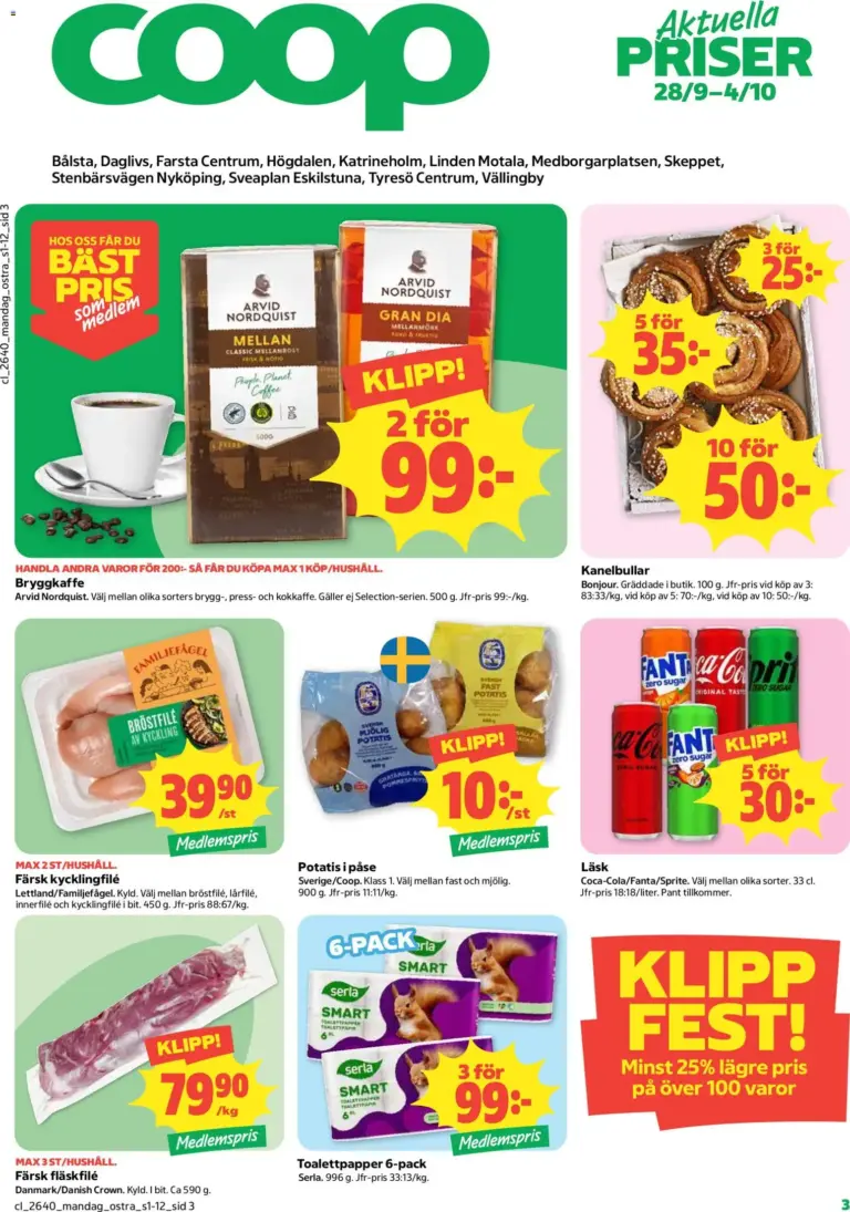 Coop erbjudanden 28/09/2026 - 04/10/2026