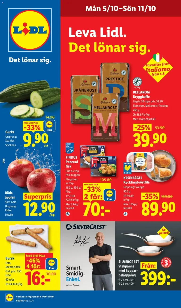 Lidl erbjudanden 05/10/2026 - 11/10/2026
