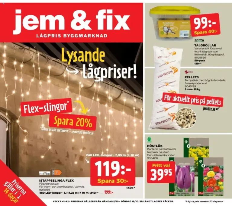 Jem & Fix erbjudanden 05/10/2026 - 18/10/2026
